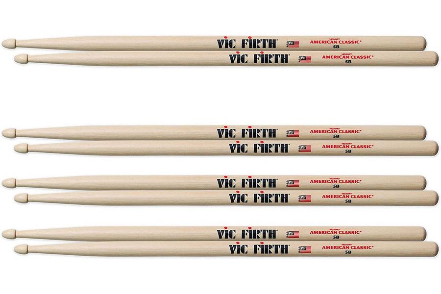 Набор барабанных палочек Vic Firth 5В ( P5B3-5B1, 4 пары ) фото 3