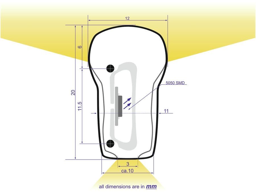 EUROLITE LED Neon Flex 230V Slim cold white 100cm EL-0904 фото