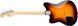 SQUIER by FENDER PARANORMAL TORONADO LRL 3-COLOR SUNBURST Електрогітара SQ-0196 фото 2
