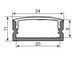 EUROLITE U-profile 20mm for LED Strip black 2m EL-1568 фото 2
