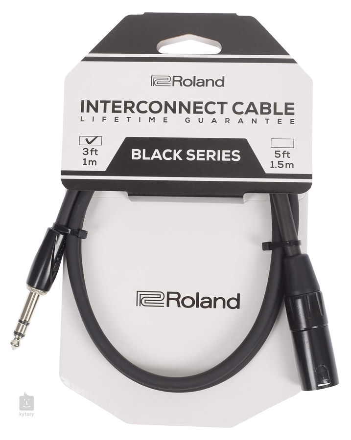 Симетричний комутаційний кабель 6.3 мм TRS "папа" до XLR "папа" Roland RCC-10-TRXМ (3 метри) фото 5