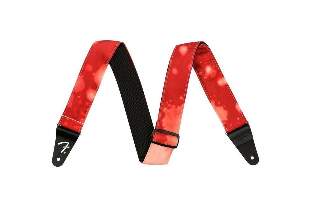 FENDER STRAP 2" TIE DYE ACID WASH RED Ремінь гітарний FE-0594 фото