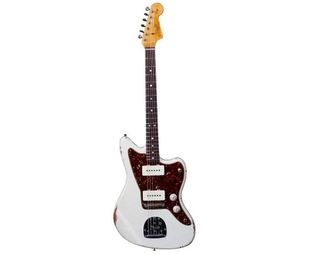 FENDER CUSTOM SHOP 1965 JAZZMASTER RELIC AGED OLYMPIC WHITE NAMM LIMITED Электрогитара FE-0295 фото