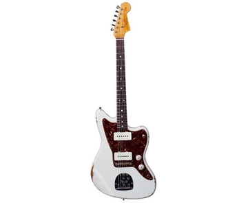 FENDER CUSTOM SHOP 1965 JAZZMASTER RELIC AGED OLYMPIC WHITE NAMM LIMITED Електрогітара фото 1