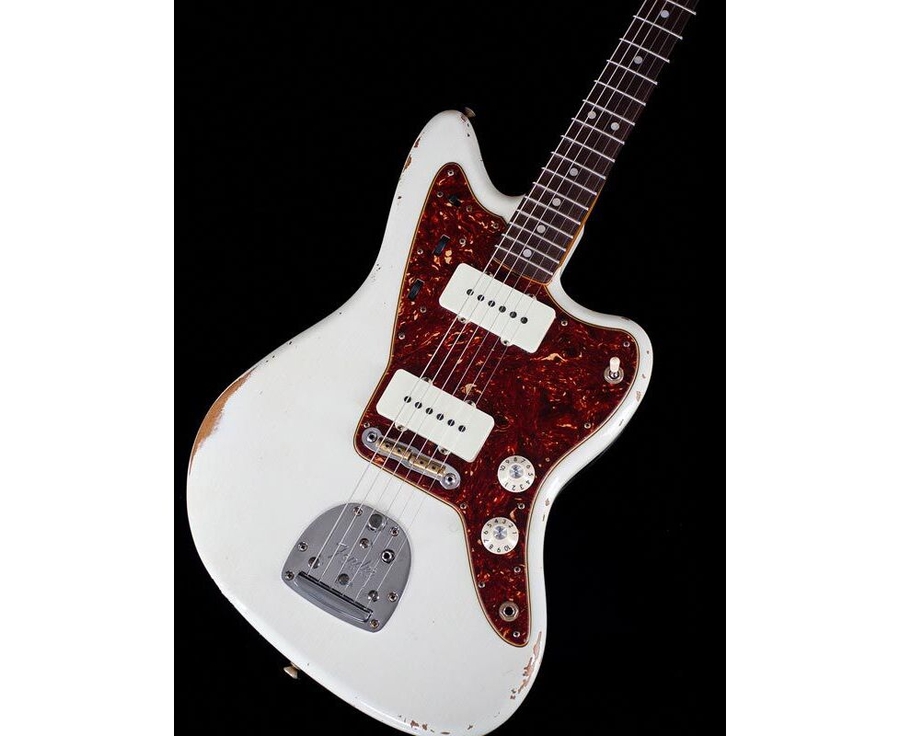 FENDER CUSTOM SHOP 1965 JAZZMASTER RELIC AGED OLYMPIC WHITE NAMM LIMITED Електрогітара фото 11