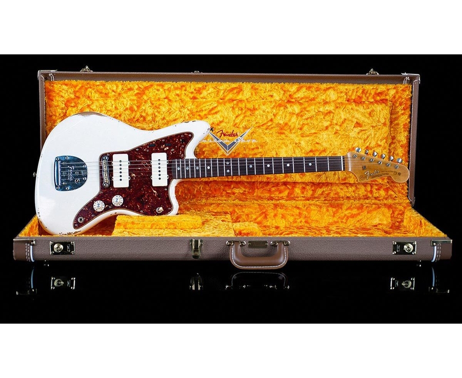 FENDER CUSTOM SHOP 1965 JAZZMASTER RELIC AGED OLYMPIC WHITE NAMM LIMITED Електрогітара фото 7