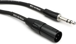 Симметричный коммутационный кабель 6.3 мм TRS "папа" на XLR "папа" Roland RCC-15-TRXМ (4,5 метра) RO-2238 фото