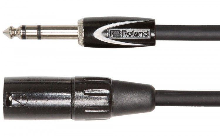 Симетричний комутаційний кабель 6.3 мм TRS "папа" до XLR "папа" Roland RCC-15-TRXМ (4,5 метри) RO-2238 фото