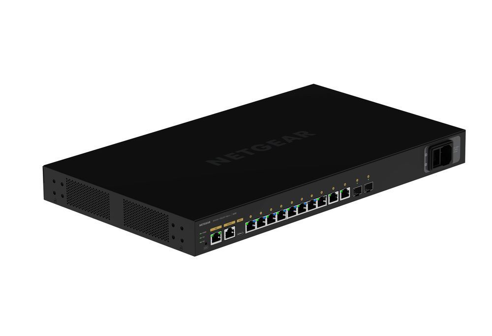 Комутатор NETGEAR M4250-10G2XF-PoE++ (GSM4212UX) 8x1GE Ultra90 PoE++ (720Вт), 2x1GE, 2xSFP, AV Line керований L2 GSM4212UX-100EUS фото