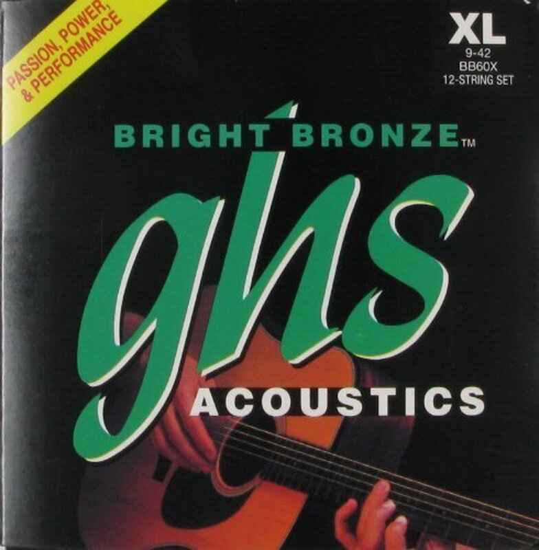 Струни для 12-стр. акустичної гітари GHS BB60X фото 1