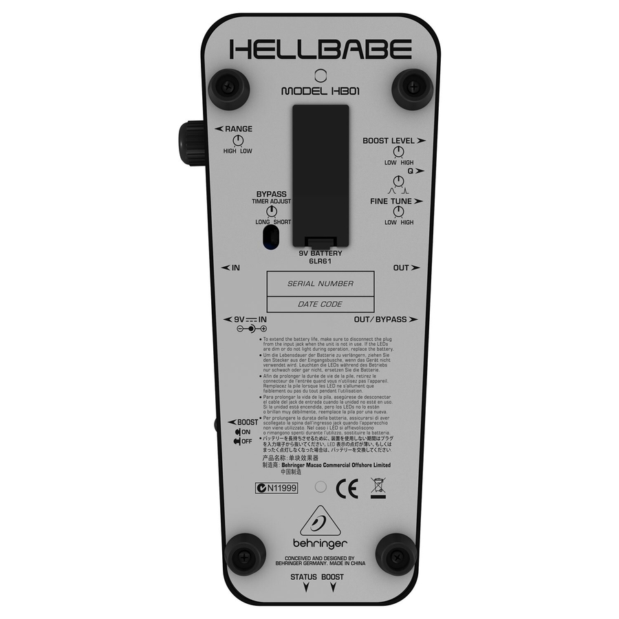 Ультимативная педаль Behringer Hellbabe HB01 фото 9