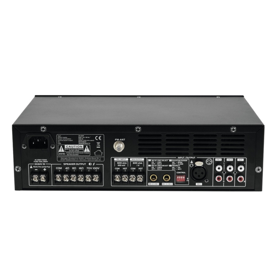 Трансляційний підсилювач Omnitronic CP-120P фото 3