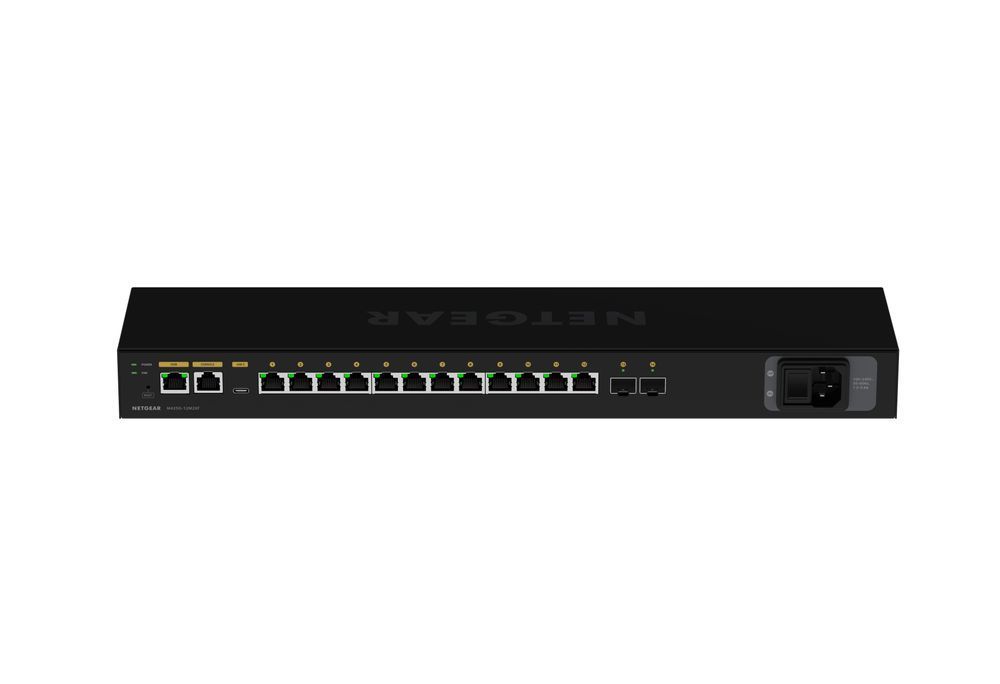 Комутатор NETGEAR M4250-12M2XF (MSM4214X), 12x100M/1G/2.5GE, 2xSFP+, керований L2 MSM4214X-100EUS фото
