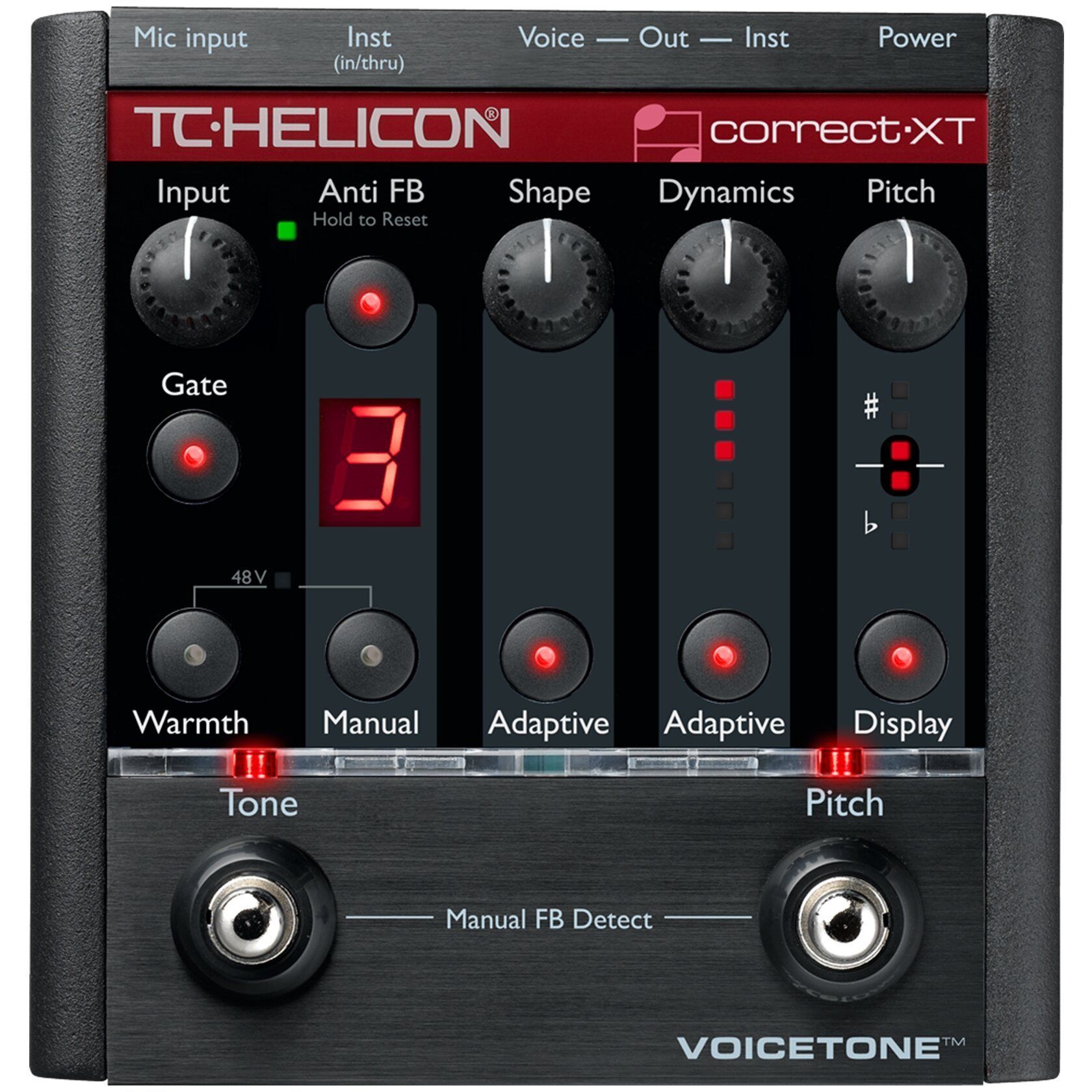 TC Helicon VOICETONE Correct ボーカルエフェクター Вокальный процессор TC HELICON VoiceTone Correct XT — купить от