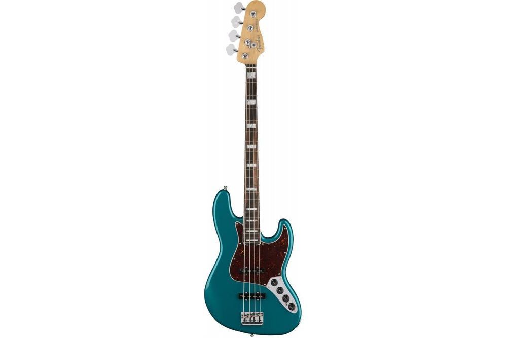 FENDER AMERICAN ELITE JAZZ BASS EBONY FRETBOARD OCEAN TURQOISE Бас-гитара FE-0188 фото