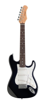Электрогитара, форма: Stratocaster Stagg S300 BK фото 1