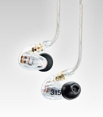Звукоізолюючі міні навушники SHURE SE315-CL фото 1