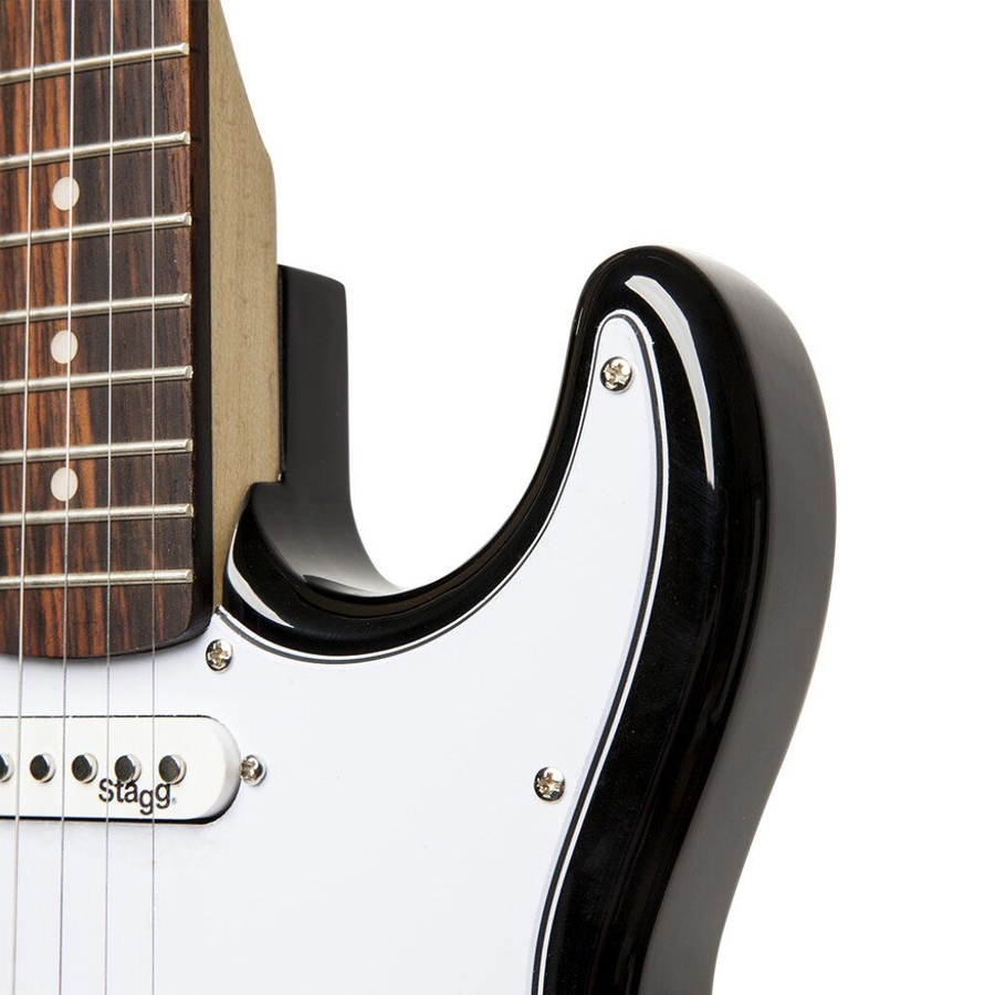 Электрогитара, форма: Stratocaster Stagg S300 BK фото 2