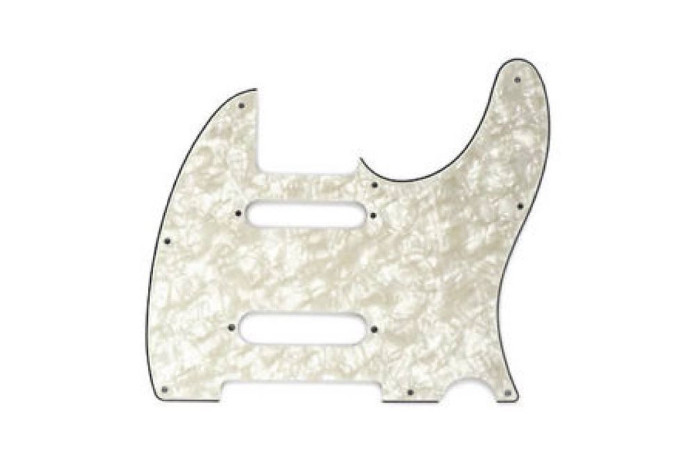 FENDER PICKGUARD FOR NASHVILLE SERIES TELE 4 PLY WHITE MOTO Пикгард FE-0467 фото