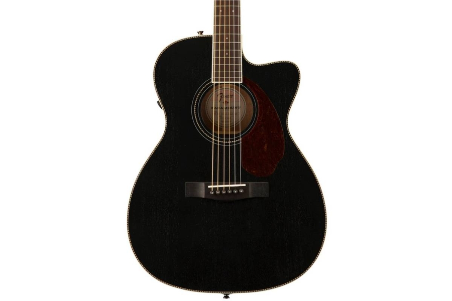 FENDER PM-3CE TRIPLE-O MAHOGANY BLACK TOP LTD Гітара електроакустична фото 3