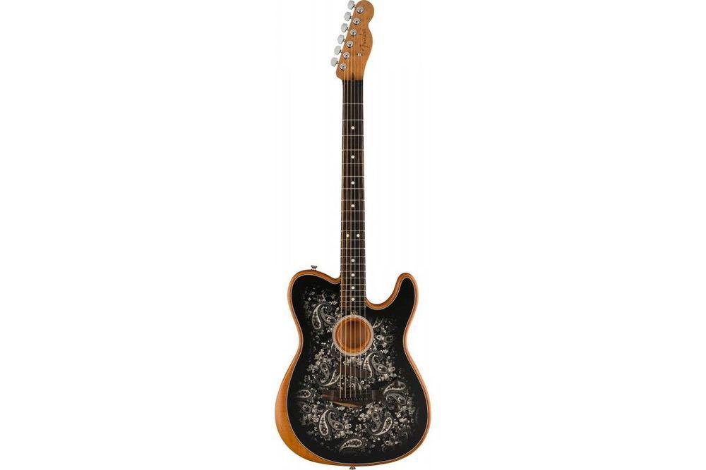 FENDER AMERICAN ACOUSTASONIC TELECASTER BLACK PAISLEY LTD Електрогітара FE-0186 фото