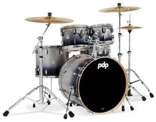 PDP PDCM2215RB Concept Maple Shell Pack, 5pc, 22" Silver to Black Fade Lacquer PD-0017 фото