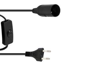 EUROLITE E-27 Socket Power Cable, Plug, Switch EL-0558 фото