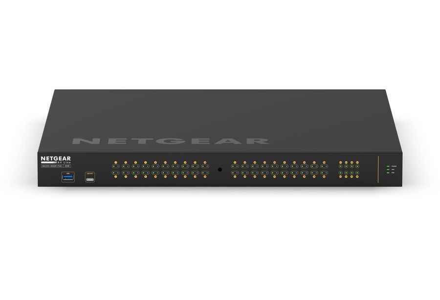 Комутатор NETGEAR M4250-40G8F-PoE+ (GSM4248P) 40x1GE PoE+(480W), 8xSFP, AV Line керований L2 GSM4248P-100EUS фото