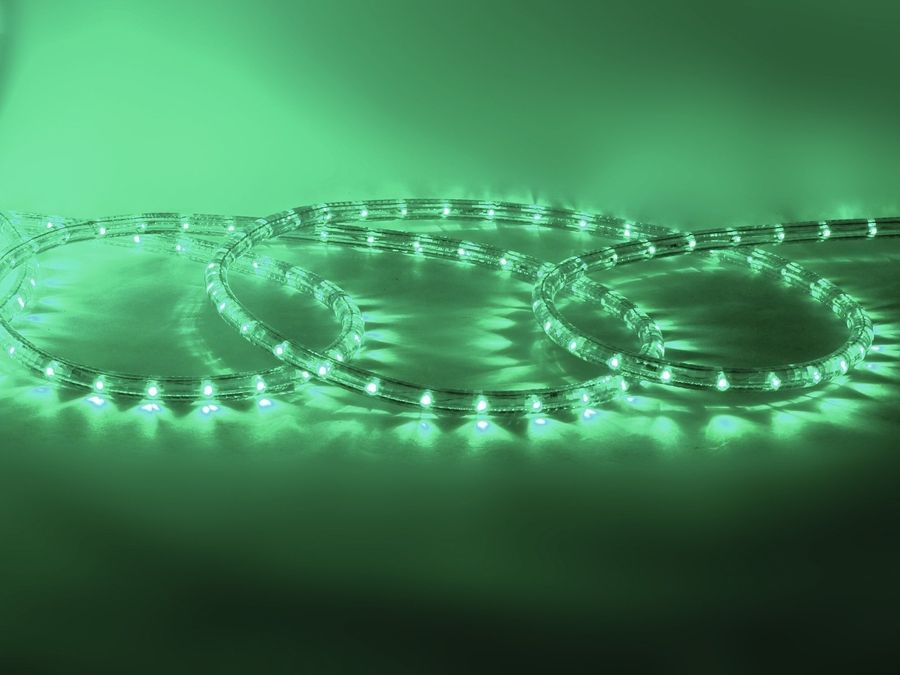 EUROLITE RUBBERLIGHT LED RL1-230V green 44m EL-1409 фото