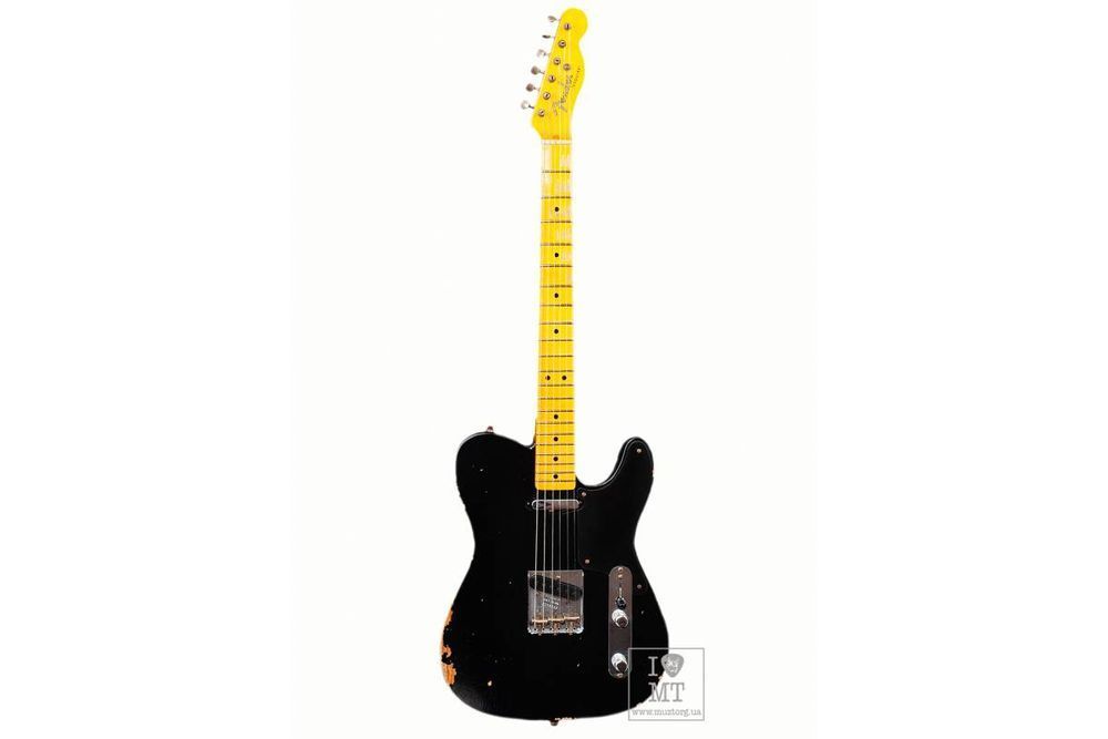 FENDER CUSTOM SHOP ROASTED PINE DOUBLE ESQUIRE RELIC AGED BLACK Електрогітара FE-0315 фото