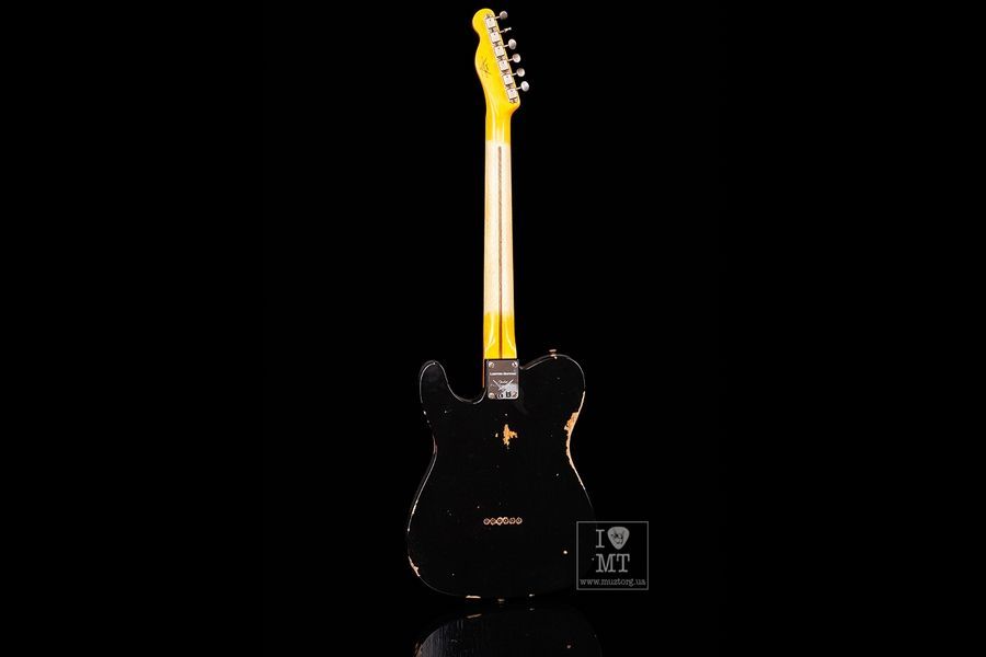 FENDER CUSTOM SHOP ROASTED PINE DOUBLE ESQUIRE RELIC AGED BLACK Електрогітара FE-0315 фото
