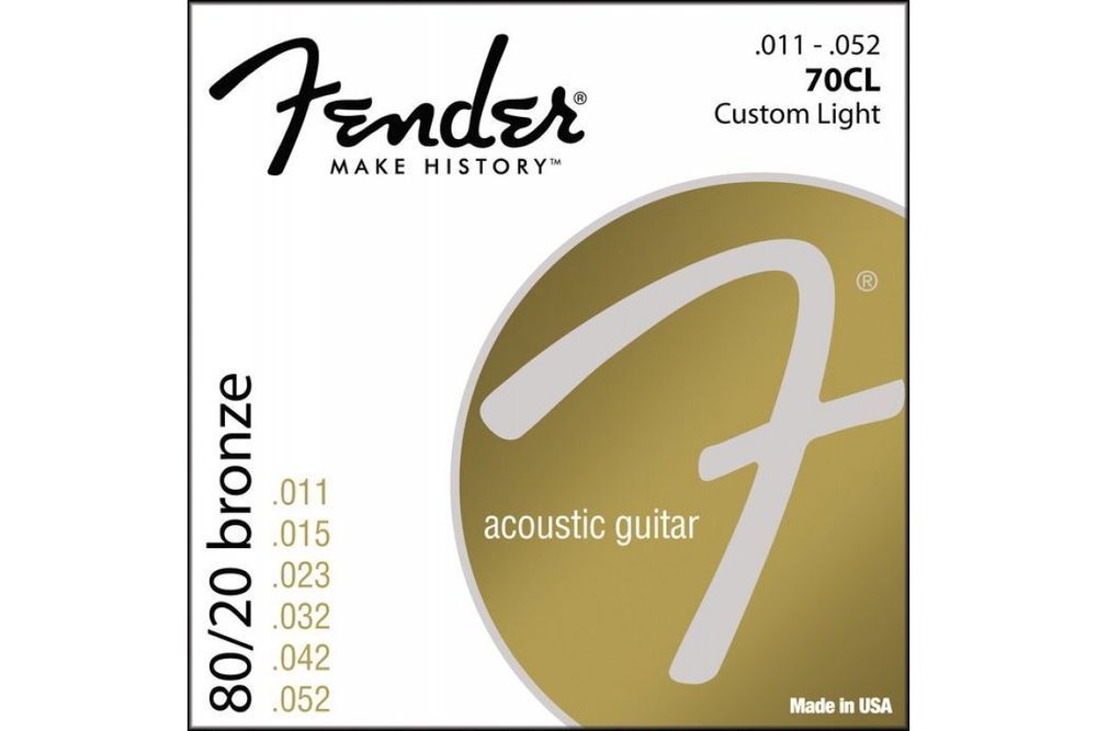 Струни для акустичних гітар Fender 70CL FE-0027 фото