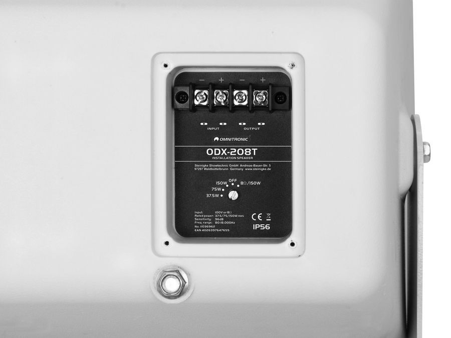 Інсталяційна акустична система OMNITRONIC ODX-208T 100V білий OM-1175 фото