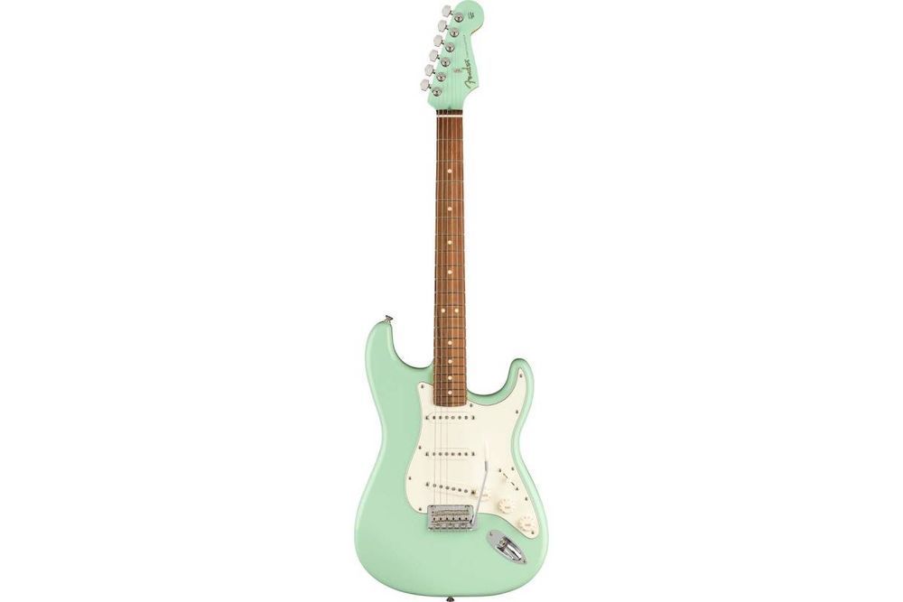FENDER PLAYER STRATOCASTER PF SURF GREEN w/MATCHING HEADSTOCK LTD Электрогитара FE-0531 фото