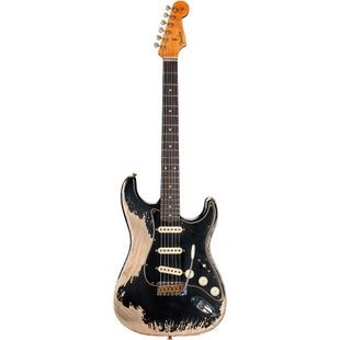 FENDER CUSTOM SHOP POBLANO STRATOCASTER SUPER HEAVY RELIC AGED BLACK Электрогитара FE-0313 фото