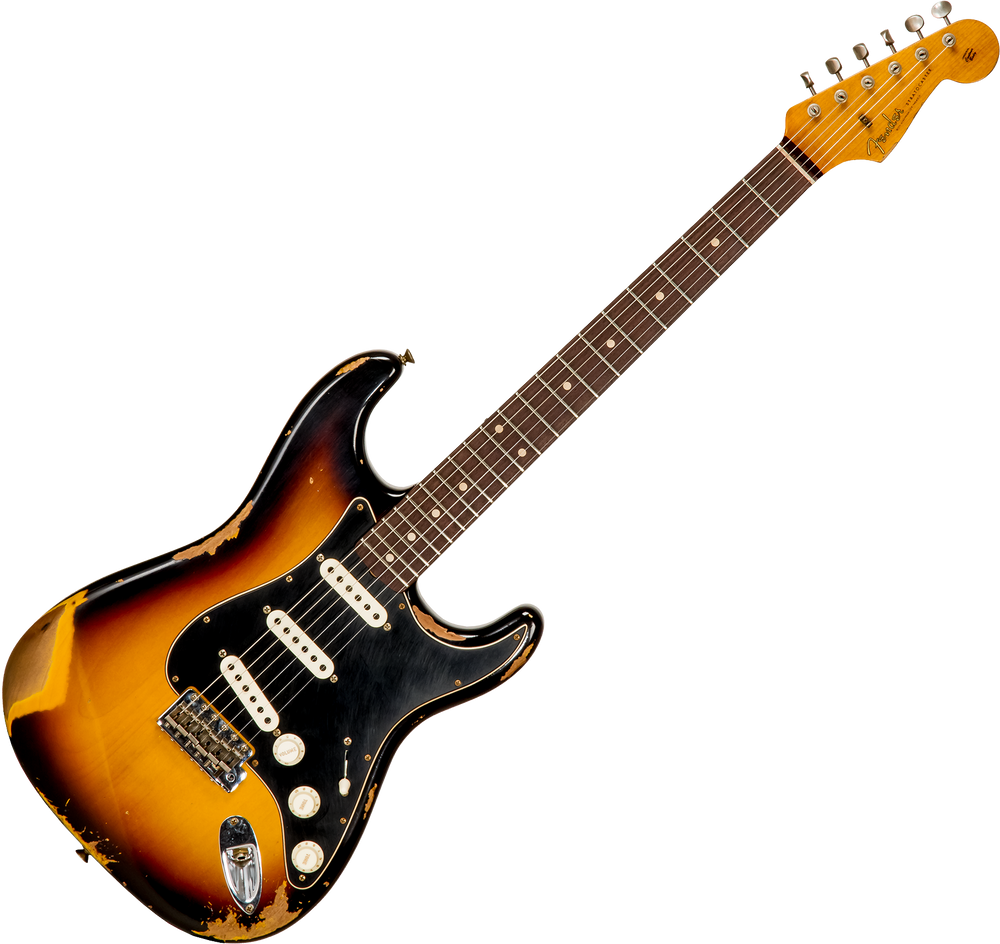 FENDER CUSTOM SHOP LIMITED EDITION DUAL-MAG II STRAT HEAVY RELIC SUPER FADED AGED 3-COLOR SUNBURST Електрогітара FE-0312 фото