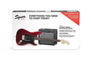 Гитарный набор Squier by Fender Strat Pack Candy Apple Red FE-0144 фото