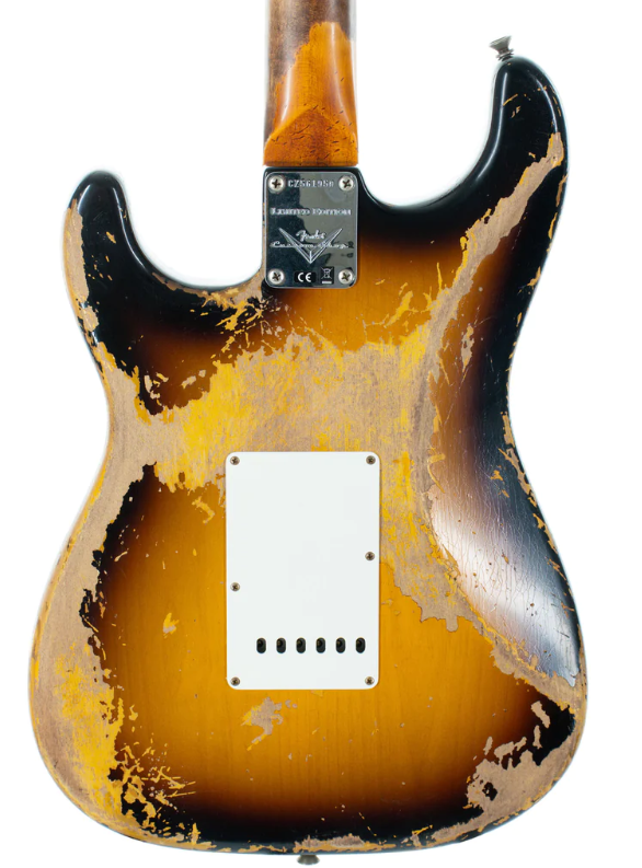 FENDER CUSTOM SHOP LIMITED EDITION DUAL-MAG II STRAT HEAVY RELIC SUPER FADED AGED 3-COLOR SUNBURST Електрогітара фото 3