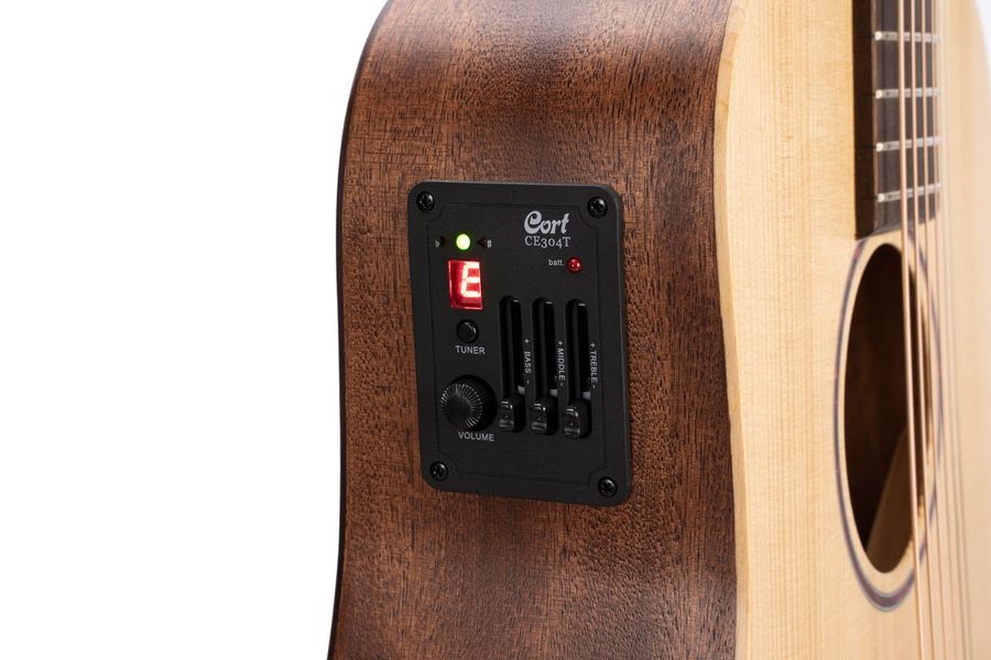Електроакустична гітара CORT EARTH MINI E Adirondack (Open Pore) CO-0022 фото