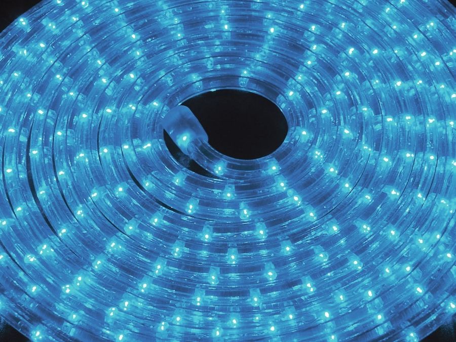 EUROLITE RUBBERLIGHT LED RL1-230V blue 44m EL-1407 фото