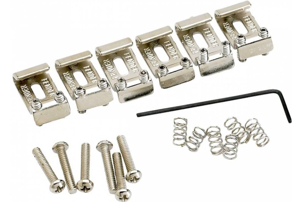 FENDER AMERICAN VINTAGE STRATOCASTER&reg; BRIDGE SADDLES (6) Набор сёдел для гитар FE-0241 фото