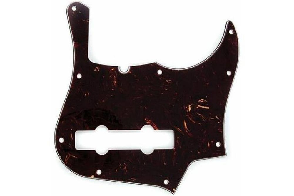 FENDER PICKGUARD FOR 5-STRING AMERICAN DELUXE JAZZ BASS 4-PLY TORTOISE SHELL Пикгард FE-0465 фото
