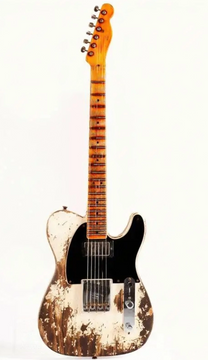 FENDER CUSTOM SHOP LIMITED EDITION 1951 HS TELECASTER SUPER HEAVY RELIC AGED WHITE BLONDE Электрогитара фото 1