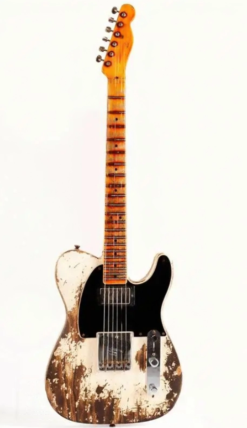 FENDER CUSTOM SHOP LIMITED EDITION 1951 HS TELECASTER SUPER HEAVY RELIC AGED WHITE BLONDE Електрогітара FE-0307 фото