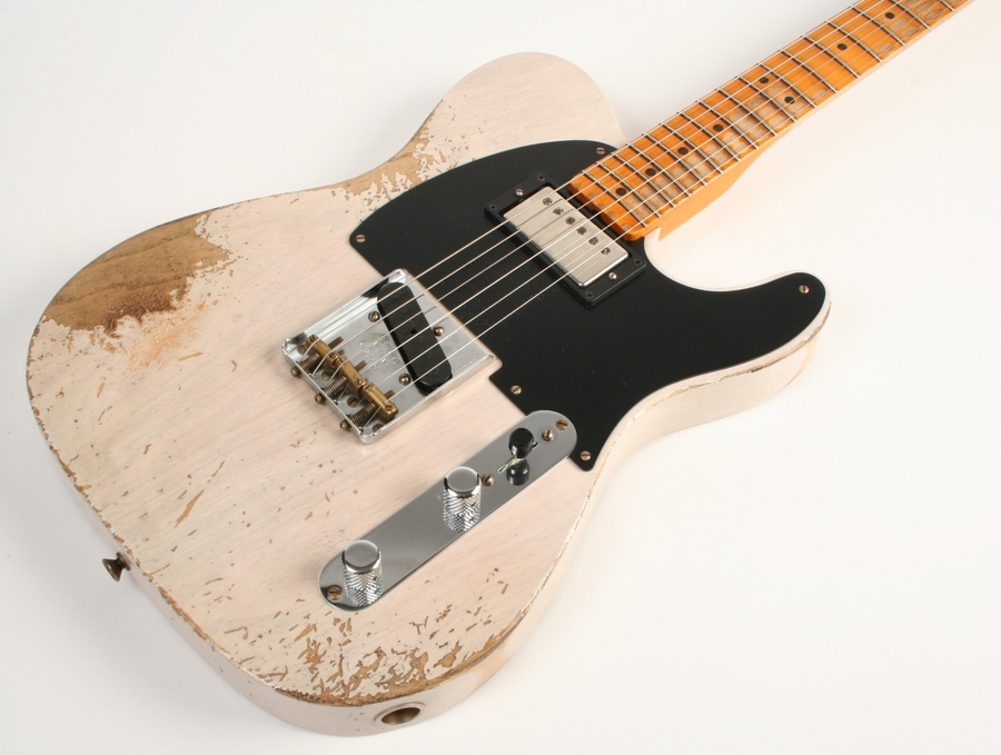 FENDER CUSTOM SHOP LIMITED EDITION 1951 HS TELECASTER SUPER HEAVY RELIC AGED WHITE BLONDE Електрогітара фото 2