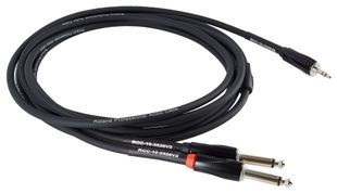 Кабель 2x моно "Джек" 6,3 мм до стерео "Джек" 3,5 мм Roland RCC-15-3528V2 (4,5 метра) RO-2861 фото
