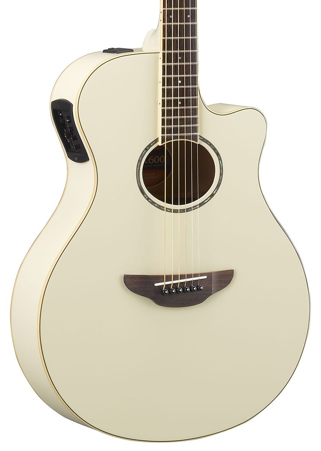 Электроакустическая гитара YAMAHA APX600 VINTAGE WHITE фото 2