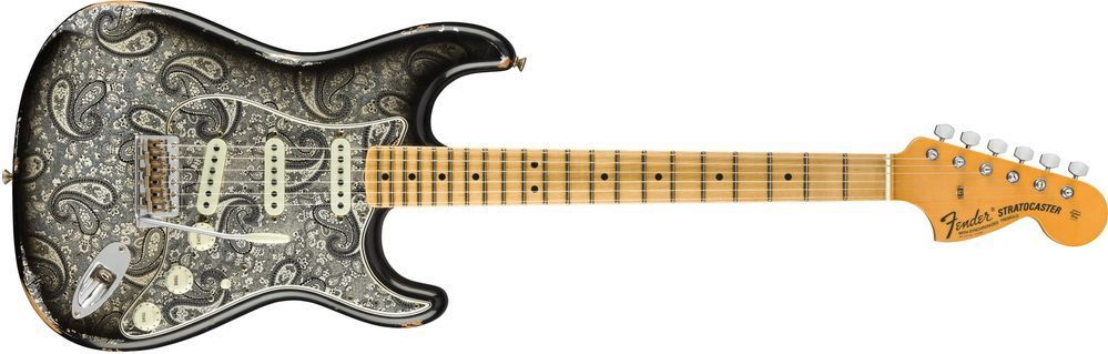 FENDER CUSTOM SHOP EL DIABLO STRATOCASTER RELIC AGED BLACK PAISLEY Електрогітара FE-0305 фото