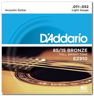 Струни для гітари D'Addario EZ910 85/15 BRONZE LIGHT (11-52) DA-0019 фото