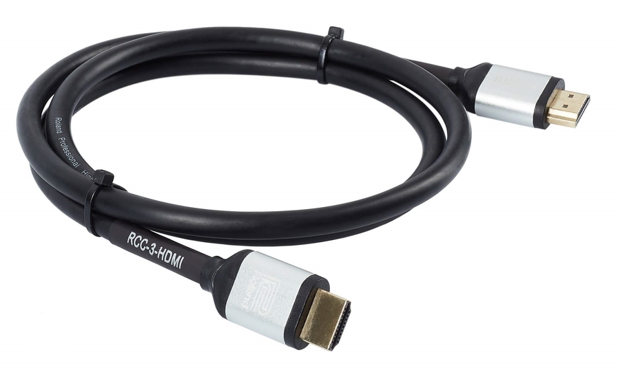 Кабель HDMI 2.0 серии "Black" Roland RCC-3-HDMI (1 метр) фото 3